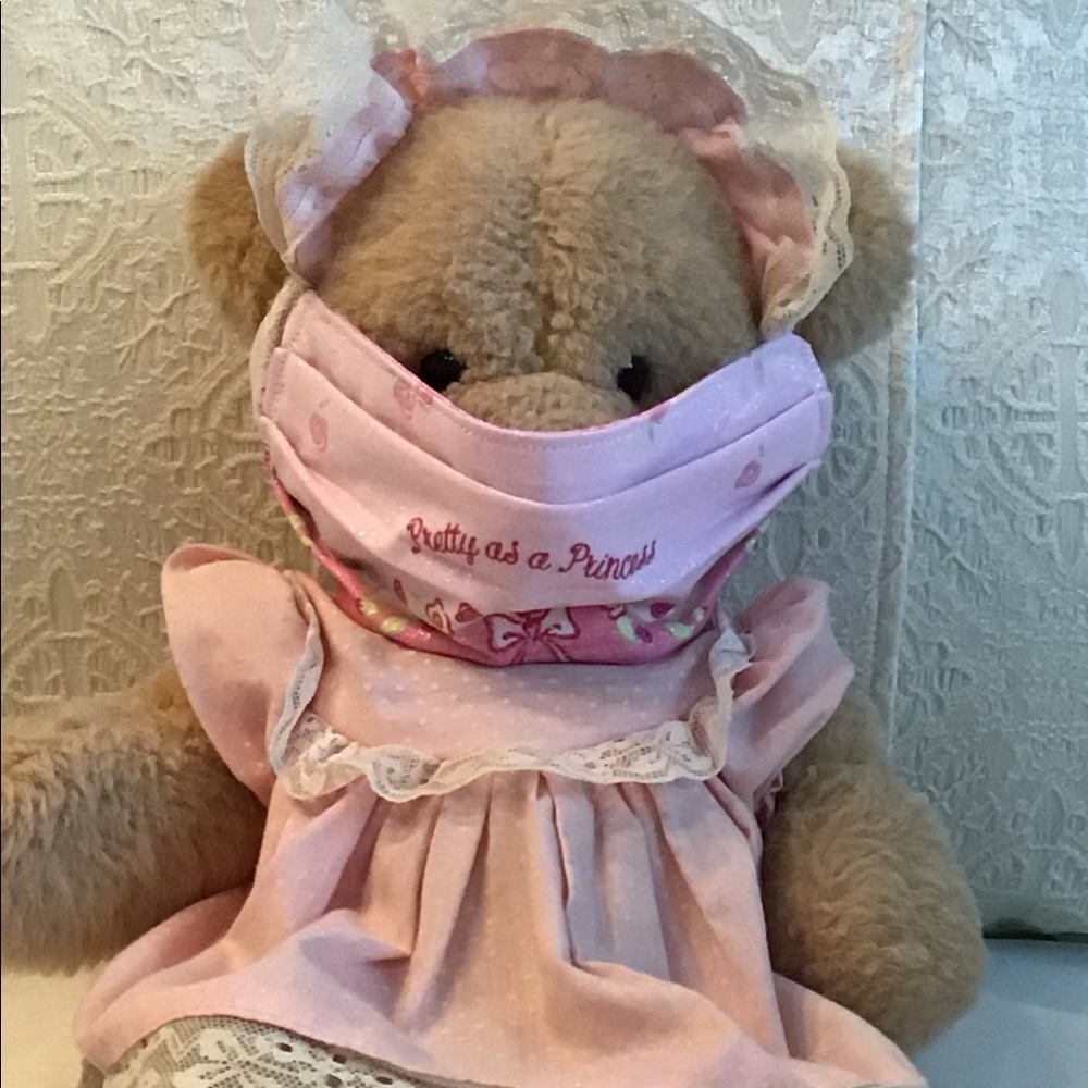 “Pretty As A Princess” Child’s Floral Face Mask